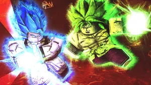 Gogeta And Broly Roblox Wallpaper