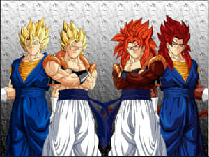 Gogeta And Vegito, Two Powerful Fighters In The Anime World Wallpaper