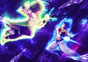 Gogeta Blue Vs Broly Hd Wallpaper. Background Image Wallpaper