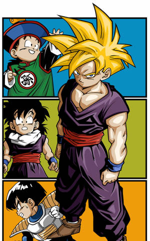 Gohan Evolution To Super Saiyan 2 Wallpaper