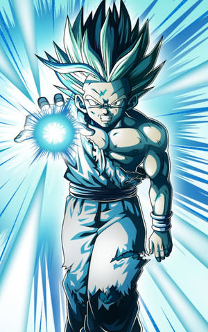 Gohan In Super Saiyan 2 Firing Kamehameha Wallpaper