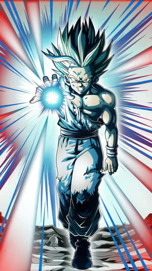 Gohan Iphone Blue Energy Ball Wallpaper