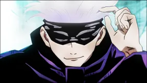 Gojo Satoru Playful Look Wallpaper