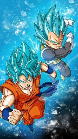Goku And Vegeta Dragon Ball Z Blue Saiyan Wallpaper