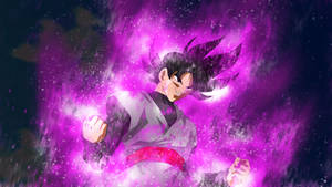Goku Black Purple Aura Wallpaper