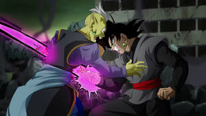 Goku Black Stabbing Gowasu Wallpaper