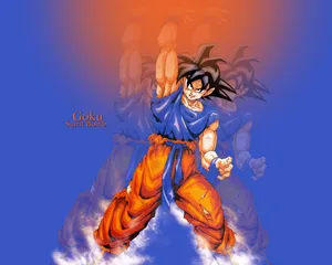 Goku Orange Spirit Bomb Wallpaper