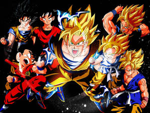 Goku, The Fighter With Super Saiyan Strength. Wallpaper
