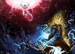 Goku Vs Frieza Dbz Wallpaper