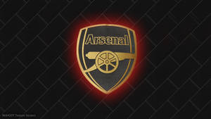 Gold And Black Arsenal Emblem Wallpaper