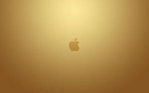 Gold Apple Logo Wallpaper