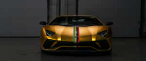 Gold Cars Lamborghini Aventador Red Green Wallpaper