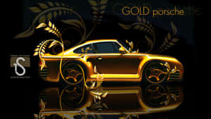 Gold Cars Porsche Wallpaper
