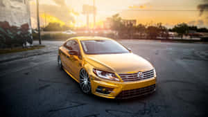 Gold Cars Volkswagen Wallpaper