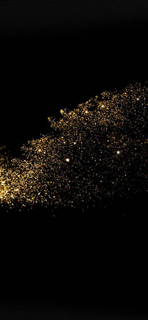 Gold Glitter Cute Dark Girly Wallpaper