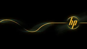 Gold Hp Laptop Logo Wallpaper