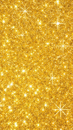 Gold Iphone Stars And Sparkles Wallpaper