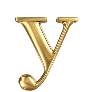 Gold Letter Y Wallpaper