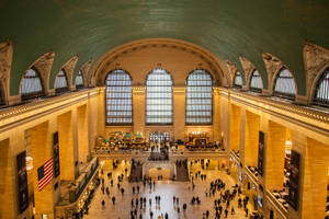 Gold Light Grand Central Station Wallpaper