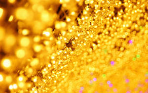 Gold Particles Wallpaper