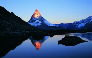 Gold Peak Mountain Wallpaper