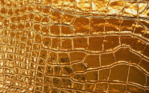 Gold Texture Crocodile Skin Wallpaper