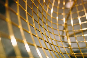 Gold Texture Grid Plating Wallpaper