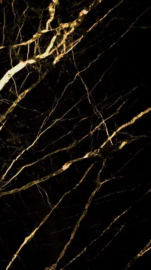 Gold Texture In Black Marble Wallpaper