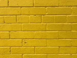 Golden Brick Wall Wallpaper