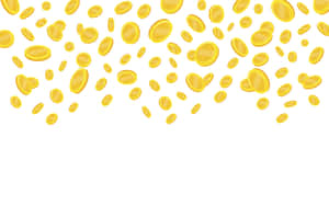 Golden_ Coins_ Raining_ Down_ Background Wallpaper