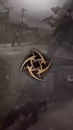 Golden Cs Go Logo Iphone Wallpaper