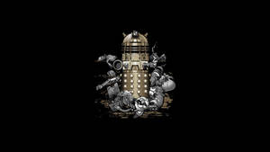Golden Dalek Doctor Who Wallpaper