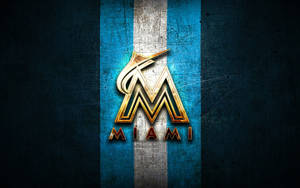 Golden Miami Marlins Logo Wallpaper