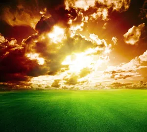 Golden Sunrise In The Sky Hd Wallpaper