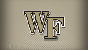 Golden Wake Forest University Logo Wallpaper