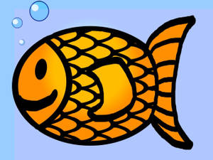 Goldfish Digital Drawing Wallpaper