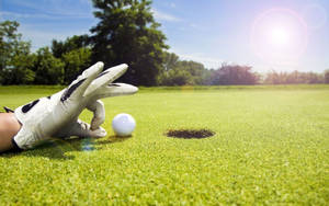 Golf Ball Finger Strike Wallpaper