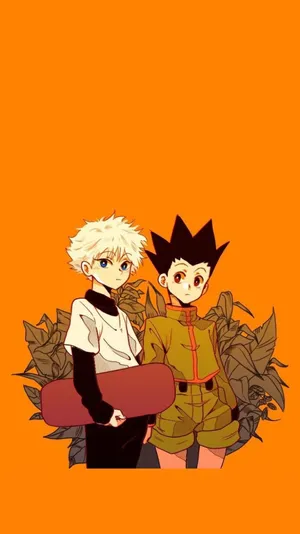 Gon Killua Orange Art Wallpaper