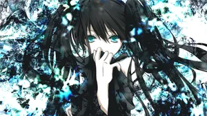Good Anime Hatsune Miku Black Hair Art Wallpaper
