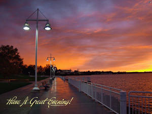 Good Evening Seaside Wallpaper