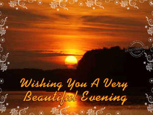 Good Evening Wish Wallpaper
