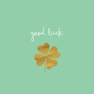 Good Luck Four Leaf Clover Wallpaper