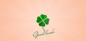 Good Luck Four Leaf Clover Wallpaper