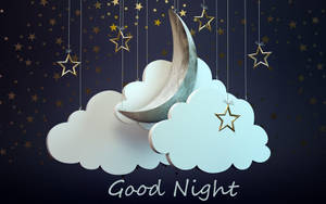 Good Night Paper Ornament Wallpaper