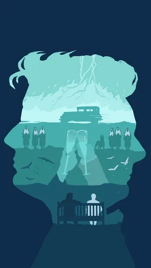 Good Omens Digital Vector Art Wallpaper