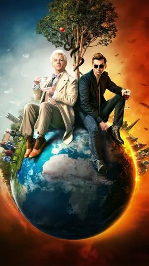 Good Omens Phone Wallpaper In 2019. Movie Wallpaper, Go Wallpaper