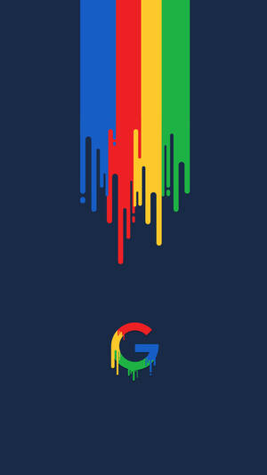 Google Pixel 5 Paint Drip Art Wallpaper