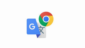 Google Translate And Chrome Logos Wallpaper
