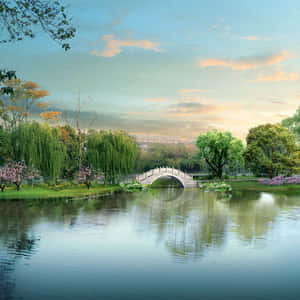 'gorgeous Nature Scene Taken On Ipad' Wallpaper