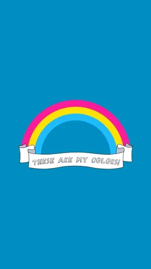 Gorgeous Rainbow Queer Emblem Wallpaper